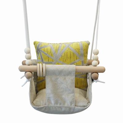 China Modern Indoor Kids Baby Swing Chair With Cushion Pad Mat for sale