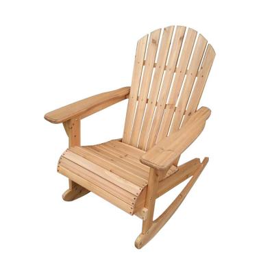 China Beach Outdoor Wooden Wooden Patio Lumpy Garden Occasional Rocking Chair for sale