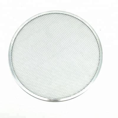 China Seamless Aluminum Stocked Around 10 12 14 18 Inch Pizza Baking Screen for sale