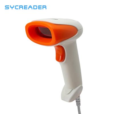 China Hot Selling Portable ABS+PC Factory Price Wired Usb 1D Barcode Reader Laser Barcode Scanner for sale