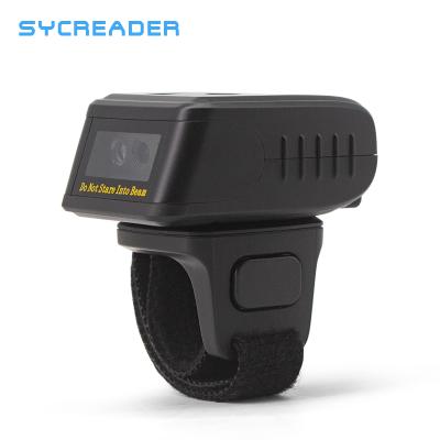 China Cheapest Price 1D 2D Wireless Fingertip Handheld Barcode Scanner ABS+TPR USB QR Code Barcode Scanner R68 for sale