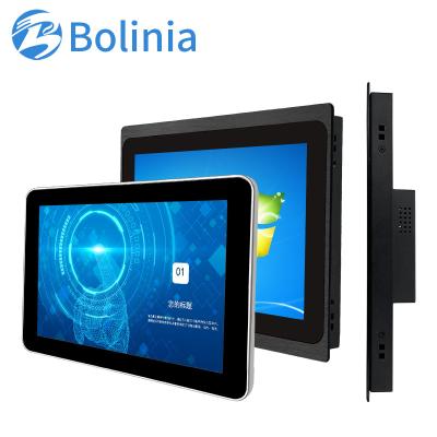 China 11.6/13.3/15.6/19/21.5 inch Industrial LCD Monitor Panel Embedded PC for Industrial with VESA Pure Plane Capacitive Resistive Touch Screen for sale