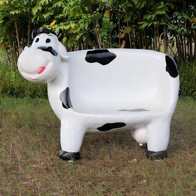 China Worlwide Outdoor Garden Cow Benche Ornament Ornaments Home Decoration for sale