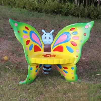 China Europe Fiberglass Butterfly Seat Garden Statues Sculptures for sale