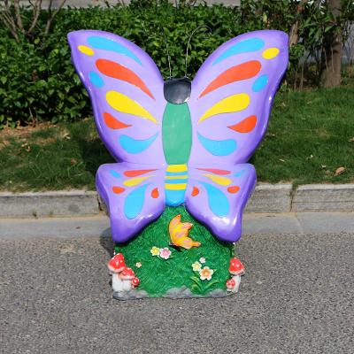 China Europe Fiberglass Butterfly Seat Garden Decoration Sculpture for sale