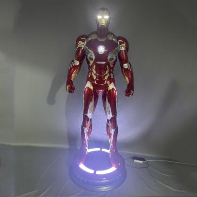 China Custom Life Size Worldwide Movie Character Fiberglass Iron Man Statue for sale