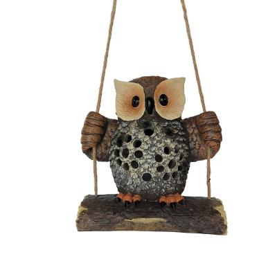 China Worlwide Cute Owl Dangle Solar Tree Light for sale