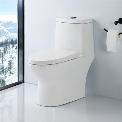 China Double-flush Chinese Chaozhou Sanitary Ware Modern Siphon Flush Toilet Bowl Bathroom Toilet Ceramic One Piece Commode for sale