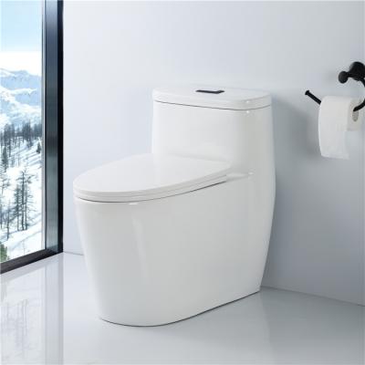 China New Design Double-Flow Hotel Modern Siphonic Sanitary Ware Bathroom Sanitary Ware One Piece Toilet Bowl 1 for sale