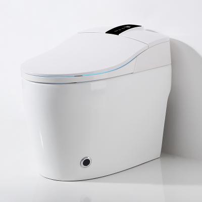 China New Design Automatic Open Western Bathroom Full Automatic Flushing One Piece Full Automatic Sensor Wc Smart Toilet Smart Toilet for sale