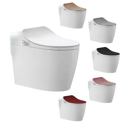 China Multi-Color Electric Bidet Trap Automatic Flush Toilet Seat Cover WC Toilet Bowl CE Certificate Auto Operation Seat Cover WC Bowl for sale