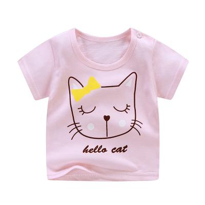 China Breathable Baby Clothing Toddler Kids Clothes Girl Boy Summer O Neck T-shirt for sale