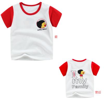 China Breathable Short Sleeve T Shirt For Summer Kids Cartoon Baby Print Tees for sale