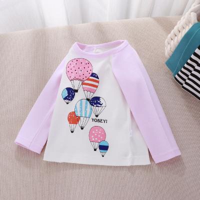 China Breathable Children's Long Sleeve T-Shirt Boys And Girls Tops Baby Cotton Casual Bumping Shirt for sale