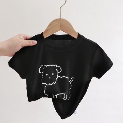 China Anti-Shrink Customize Logo 1-12Years Babies T-Shirts Blanket T Shirt For Kids Children Boys for sale