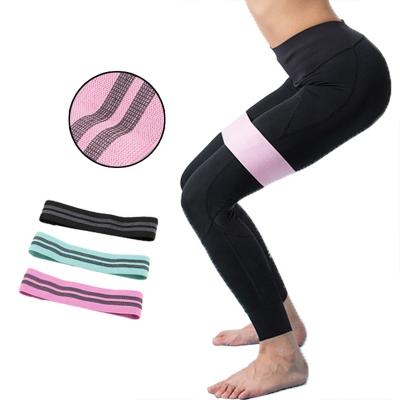 China Body Slimming Pink Workout Strength Elastic Cotton Fitness Exercise Cloth Large Circle Resistance Band for sale