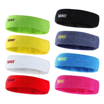 China Promotional Logo Sports Running Cotton Tennis Gym Wrist Sweat Band High Elastic Customized Hand Sweat Shock Absorber Wristbands for sale