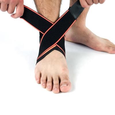 China Adjustable Elasticity Breathable Ankle Brace Compression Sleeve for Relieve Achilles Tendonitis Joint Pain Injury Recovery for Sports for sale