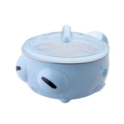 China Minimalist Stainless Steel Kids Insulation Children's Bento Bowl Baby Food Supplement Bowl Set for sale