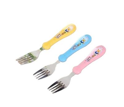 China Factory Direct Minimalist Kids And Toddler Stainless Steel Noodle Food Safe Fork for sale