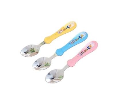 China Minimalist Food Grade Mini Stainless Steel Baby Spoons Viable Safety Protection for sale