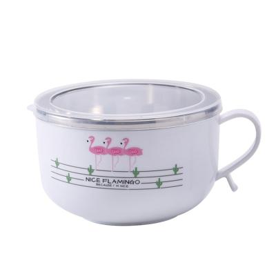 China Minimalist 304 Stainless Steel Children's Anti-fall Cup Rice Soup Baby Food Supplement Bowl for sale