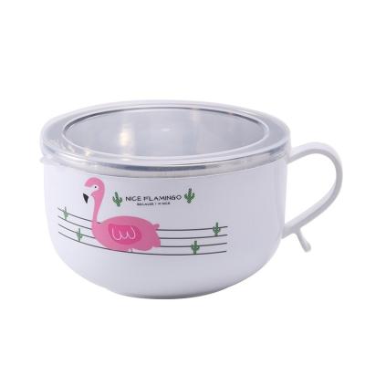 China Minimalist 304 Stainless Steel Heat Insulation Anti Fall Baby Food Supplement Detachable Bowl for sale