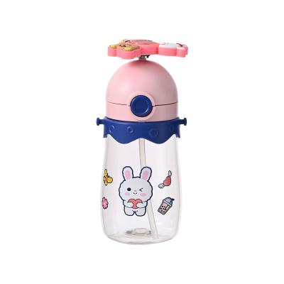 China China Top Quality BPA Free Wheat Straw Drink Bottle Customize Kids Beverage Bottles With Straw for sale