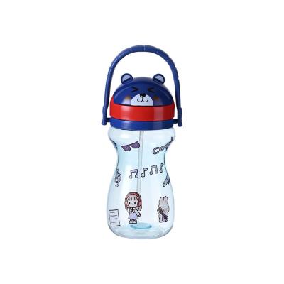 China BPA Free Promotional Good Quality Drink Bottle Cute Child Water Bottle Baby Drinking Bottles With Straws for sale