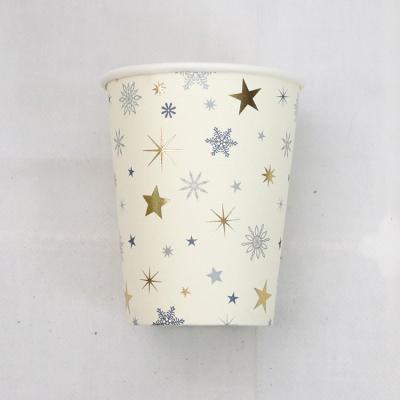 China Cheap Wholesale Custom Biodegradable Party Decoration Printing 9oz Birthday Disposable Paper Cup Party Disposable Thoughtful Outdoor for sale