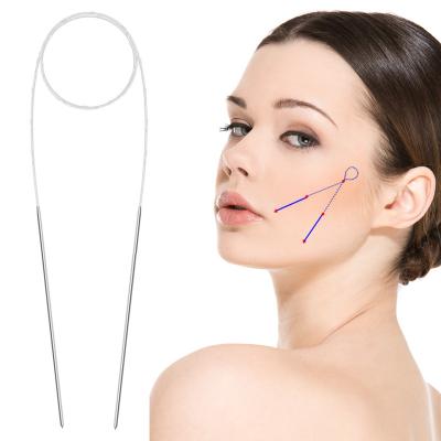 China Face skin lifting hilos facials double needle thread Cog 4D Sharp needle 20G 130mm 400mm PCL thread for sale