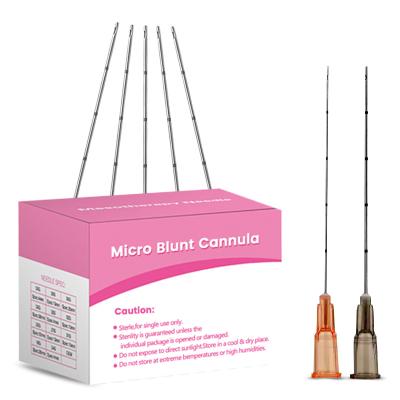 China cannula botte van de micro- van de uiteindenaald het uiteinde micro- injectienaald botte cannula naald voor vullers Te koop