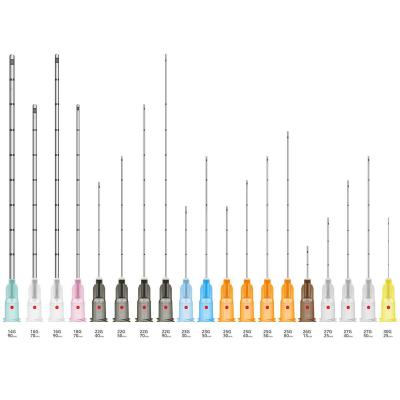 Κίνα 30g 25mm αμβλιές βελόνες καννουλών μικροϋπολογιστών για το δερμικό υλικό πληρώσεως εκταρίου εγχύσεων προς πώληση