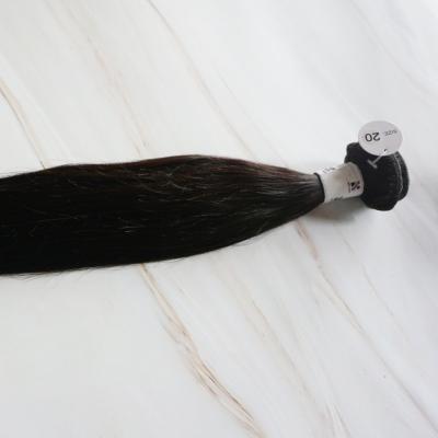 China Selected 100% Brazilian Hair Extension Handmade Straight Hair Scientific Test Hair For Young Black Girl Decorate for sale