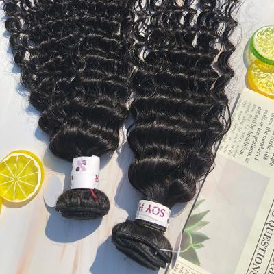 China Latest Human Hair X-Ring 100% Virgin Hair More Deep Wave Bundle Wave Hair For Decorate for sale