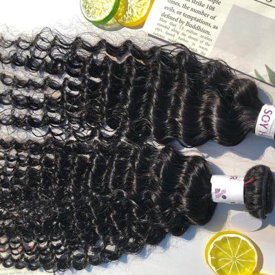 China High Comment Positive Virgin Hair Deep Wave Single Drawn Wave Hair For Hair Salon for sale