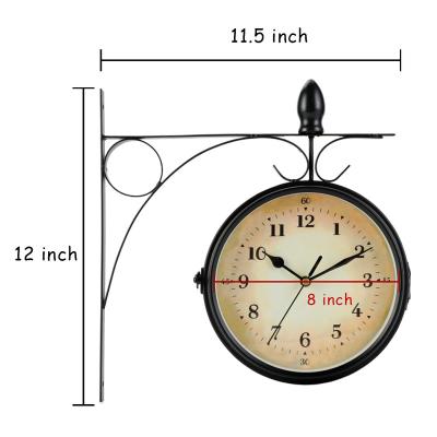 China Luxury Modern Style Wall Clock Design Small Metal Watch Decorative Wall Clock Nordic Modern Antique Metal Home Decor For Living Room for sale