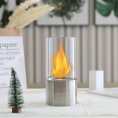 China Modern Design Candlestick Cylinder Party Decor Painted Finished Liquor Cup Burning Fireplace For Home Decoration for sale