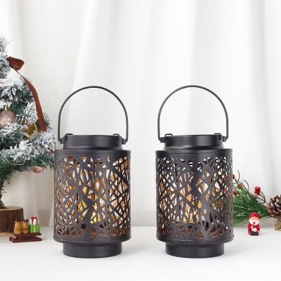 China Home Decoration RTS Set Of 2 Hanging Candle Holder With High Quality Finishes Candle Lantern Design For Valentine's Day Decoration Use for sale