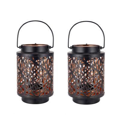 China Fascinating set of 2 hanging candle holder home decoration design with high quality finishes candle lantern design for Valentine's Day decoration use for sale