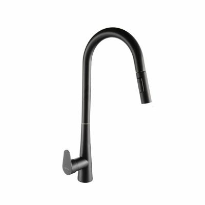 China Factory Outlet Modern Kitchen Taps Sink Faucet Brass Kitchen Faucet Pull Smoked Bibcock for sale