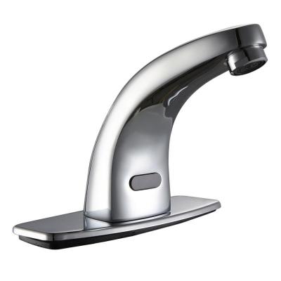 Κίνα Sense Faucets Automatico Sensor Water Faucet Chrome Brass Water Saving Faucet Smart Bathroom Faucet προς πώληση