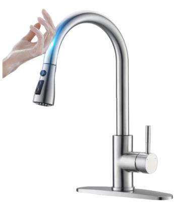 China Sense Taps Smart Touch Kitchen Faucets Crane For Sensor Kitchen Water Faucet Sink Mixer Rotate Touch Faucet Sensor Water Mixer for sale