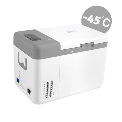 China 12V/24V Portable Freezer Refrigerator New Car Refport Compressor Cold Storage -45 Degree Deep Temperature for sale