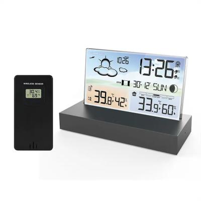 China Digital Visual Indoor Home Hygrometer Clock Digital Thermometer Hygrometer Control Thermometer Indoor Humidity for sale