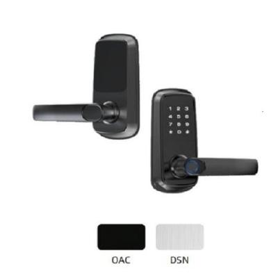 China Waterproof Smart Single-sided Fingerprint Password Tuya Wifi Electronic Door Lock Rim Lock For Outdoor Iron Door WBDL-3 for sale