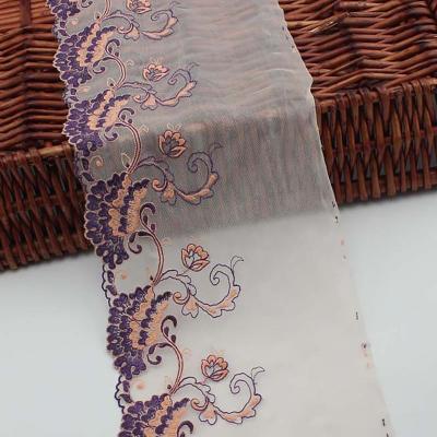 China Taidian Water Soluble Lace Fabric Flower Shape Embroidery Lace Trimming Polyester Water Soluble Lace Apparel Accessories Wholesale Net Lace for sale