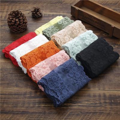 China Taidian Water-soluble Double-lace Trimming High Quality Polyester Water-soluble Garment Accessory Lace Trim 2022 New Embroidery Tulle Lace for sale