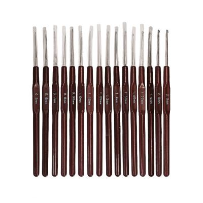 China DIY hand knitting tool Taidian DIY hand knitting tool sweater needles lace crochet hooks a set of 16 full bags 0.5-2.5MM for sale