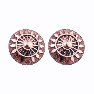 China Earring Taidian Jewelry Findings 25MM Circle 50 PCS/BAG Native Beaded Round Resin Cabochon Jewelry For Bead Design for sale